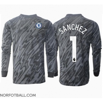 Billige Fotballdrakt Chelsea Robert Sanchez #1 Keeper Replika Bortedrakt 2024-25 Langermet